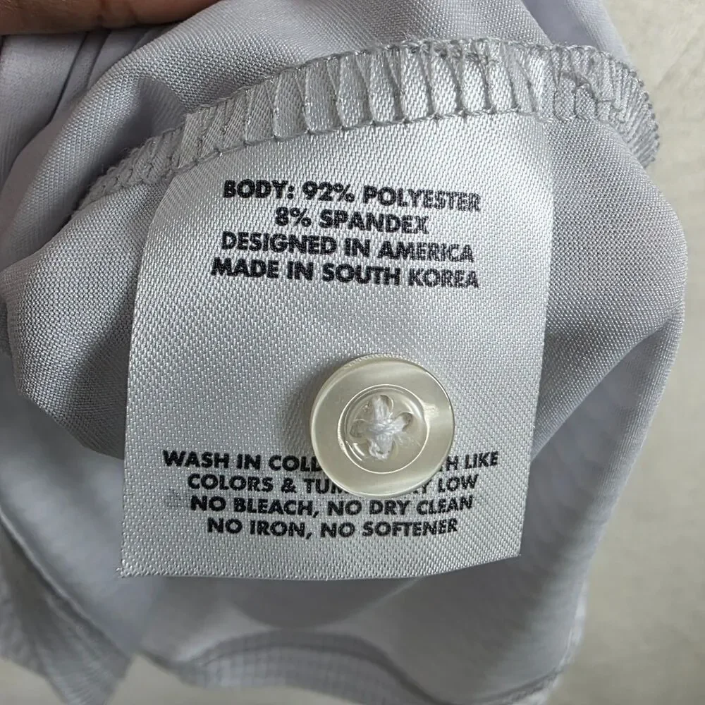 NWT Rhoback The Be The Ball  Performance Polo White  Size S LOGO